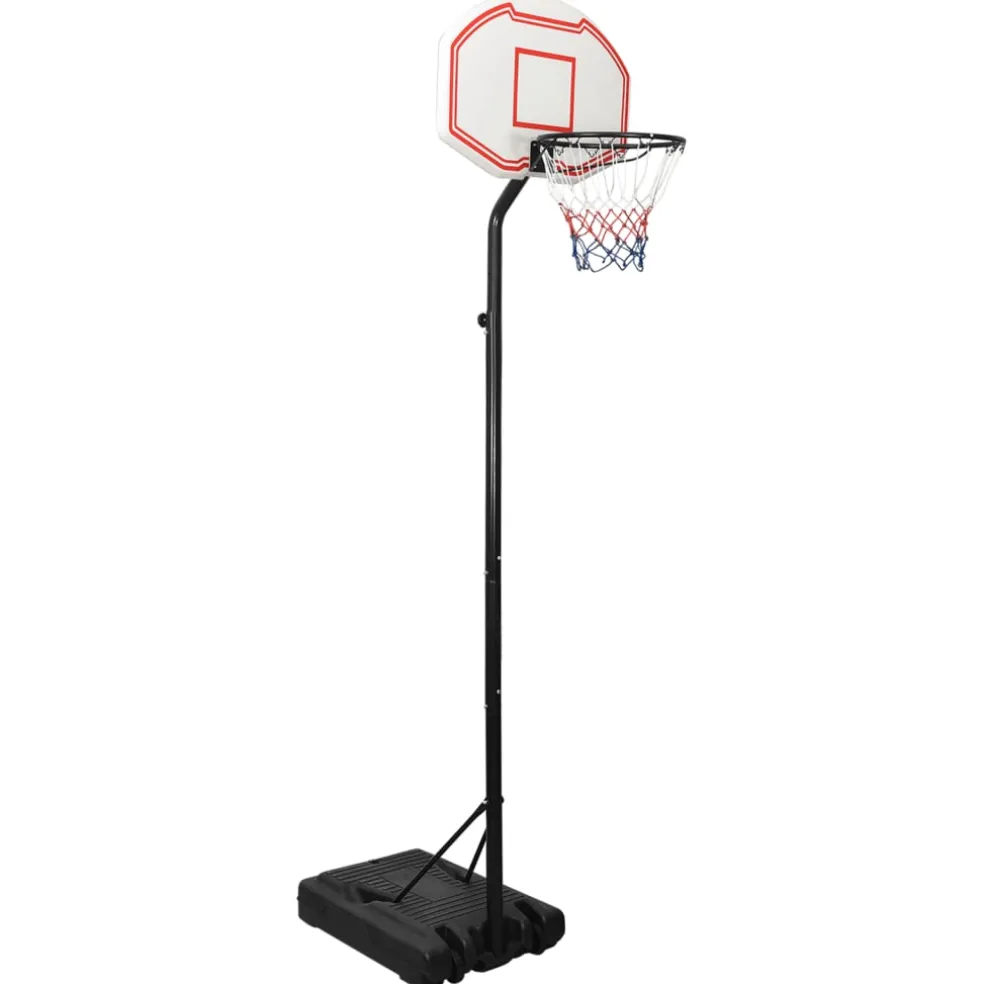 vidaXL Basketbalstandaard 258-363 cm polyetheen wit