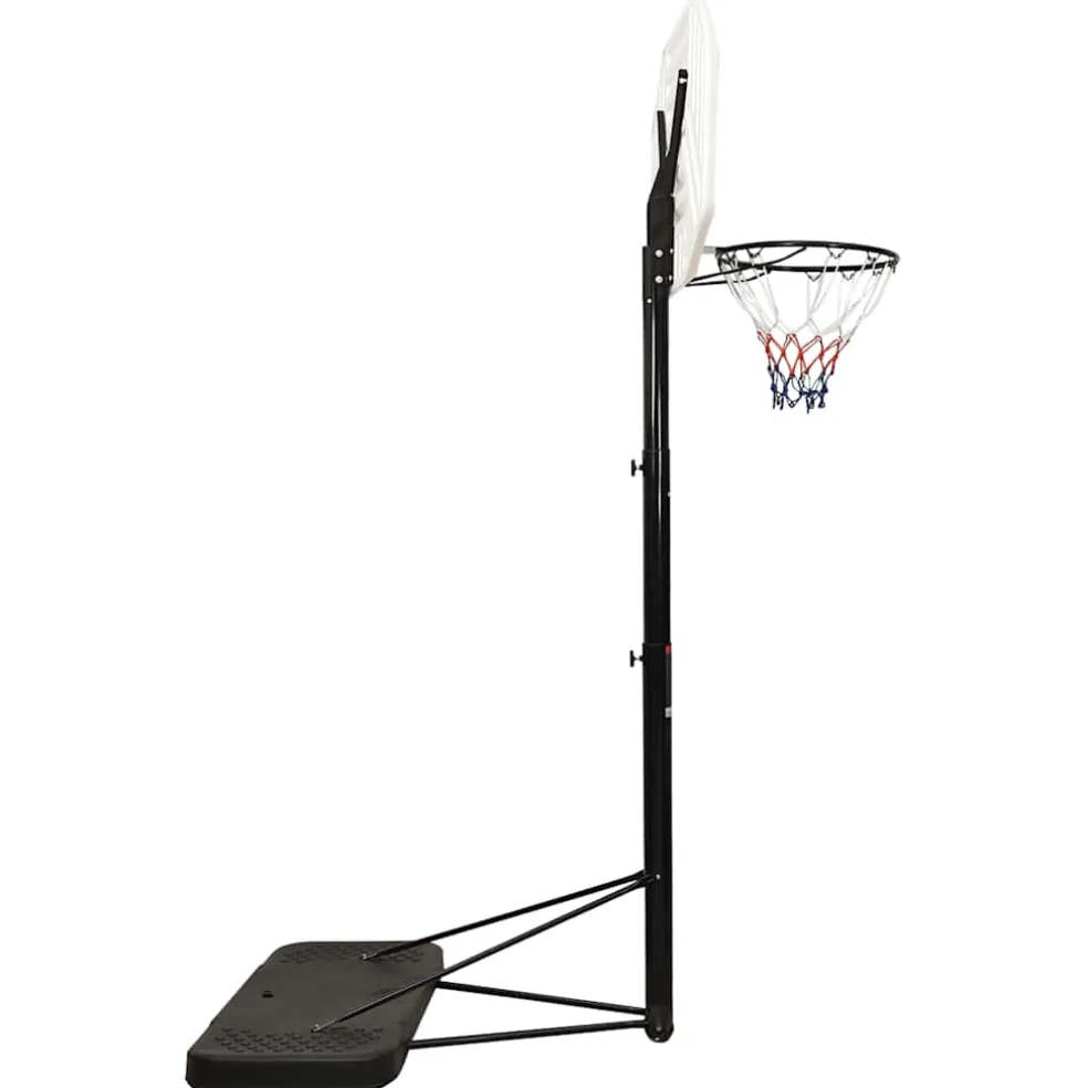 vidaXL Basketbalstandaard 258-363 cm polyetheen wit