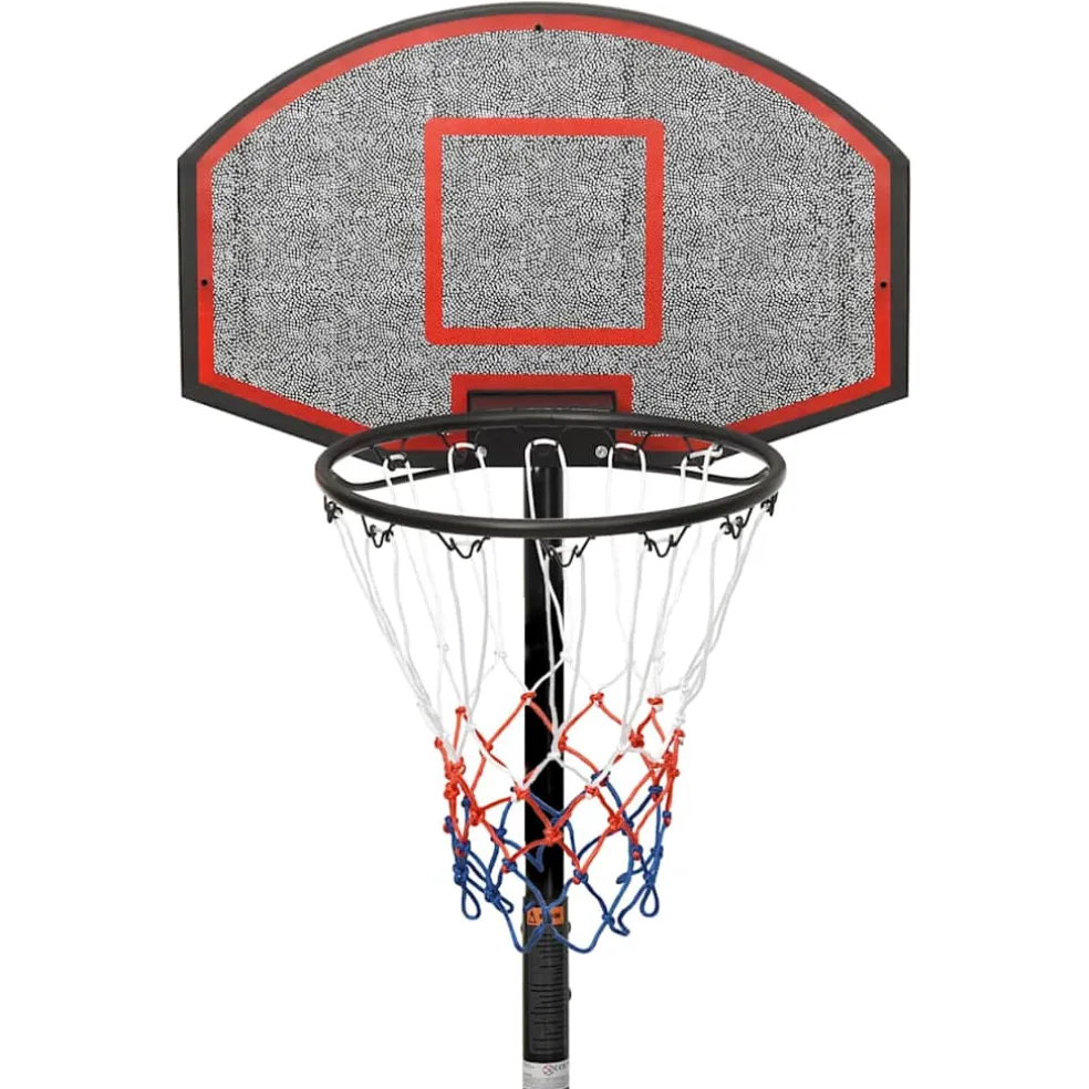 vidaXL Basketbalstandaard 216-250 cm polyetheen wit