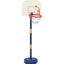 vidaXL Basketbalstandaard met bal en pomp hoogte verstelbaar 90/121 cm