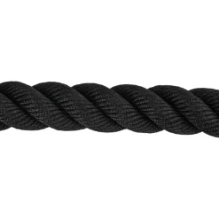 vidaXL Battle Rope Zwart 6 m 4,5 kg Polyester