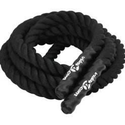 vidaXL Battle Rope Zwart 6 m 4,5 kg Polyester