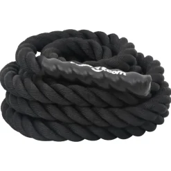 vidaXL Battle Rope Zwart 6 m 4,5 kg Polyester