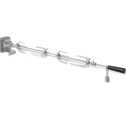 vidaXL BBQ Draaispit met motor staal 1000 mm