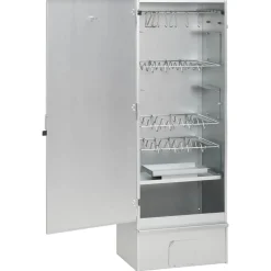 vidaXL BBQ-rookoven met houtsnippers 44,5x29x110 cm staal