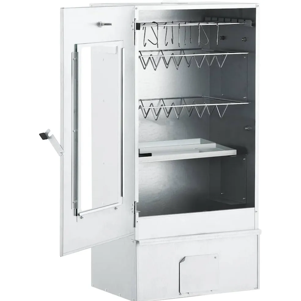 vidaXL BBQ-rookoven met 1 kg houtsnippers 44,5x29x83 cm