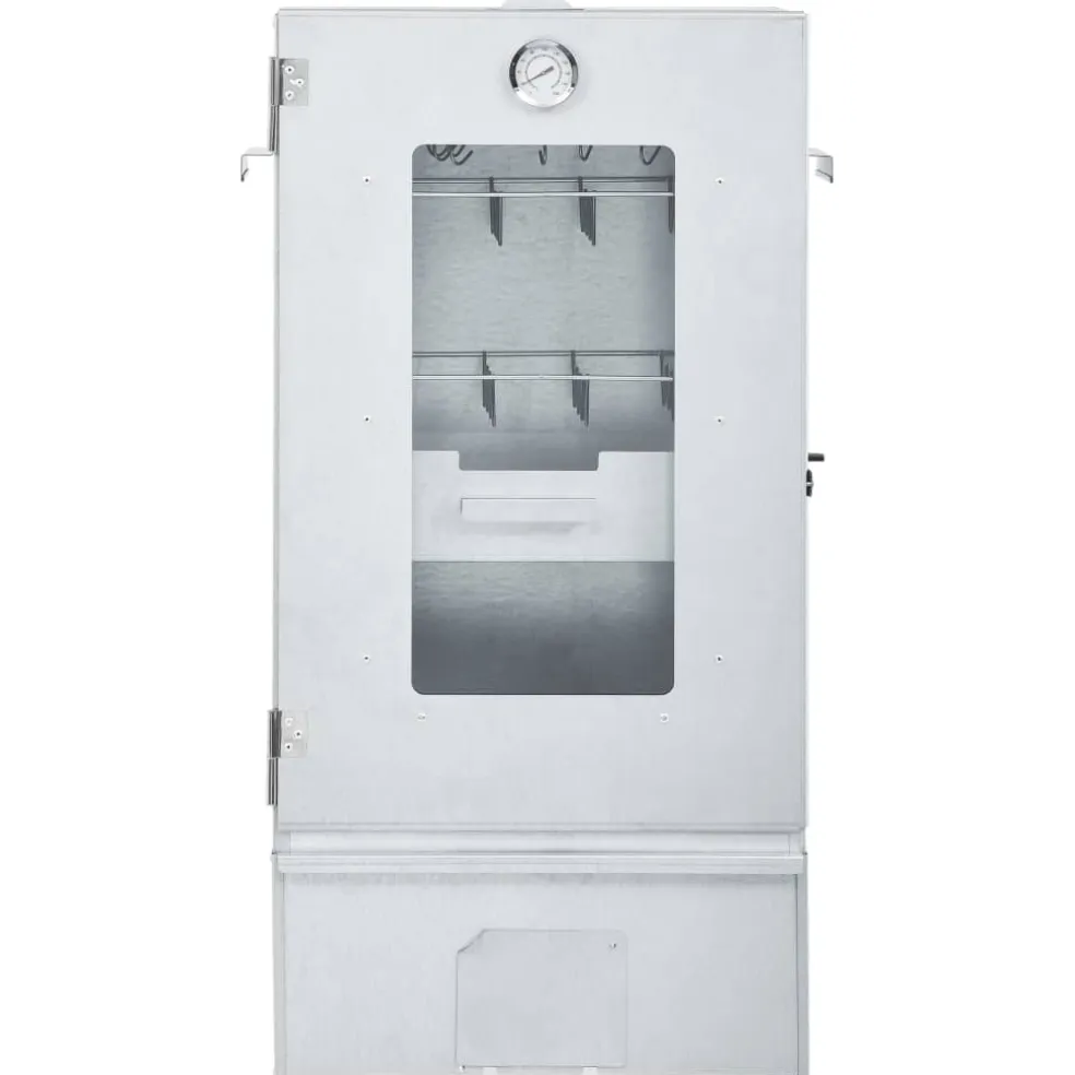 vidaXL BBQ-rookoven met koude rookgenerator gegalvaniseerd staal
