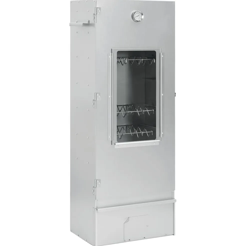 vidaXL BBQ-rookoven met koude rookgenerator gegalvaniseerd staal