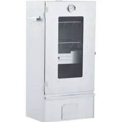 vidaXL BBQ-rookoven met koude rookgenerator gegalvaniseerd staal
