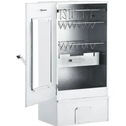 vidaXL BBQ-rookoven met koude rookgenerator gegalvaniseerd staal