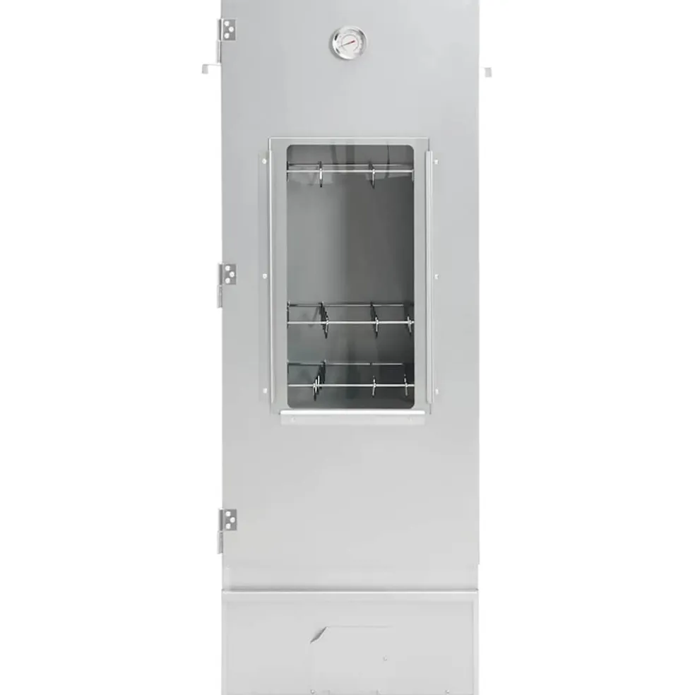 vidaXL BBQ-rookoven met koude rookgenerator gegalvaniseerd staal