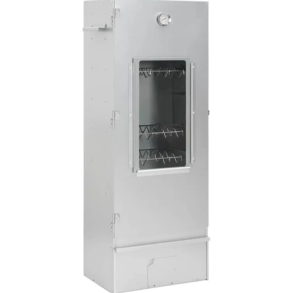 vidaXL BBQ-rookoven met koude rookgenerator gegalvaniseerd staal