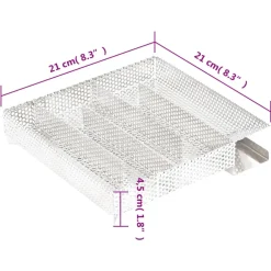 vidaXL BBQ-rookoven met koude rookgenerator gegalvaniseerd staal