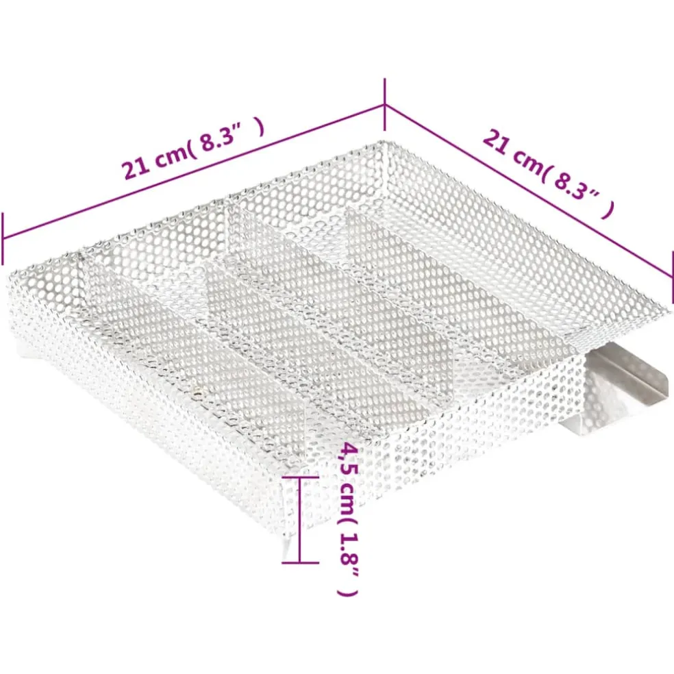 vidaXL BBQ-rookoven met koude rookgenerator gegalvaniseerd staal