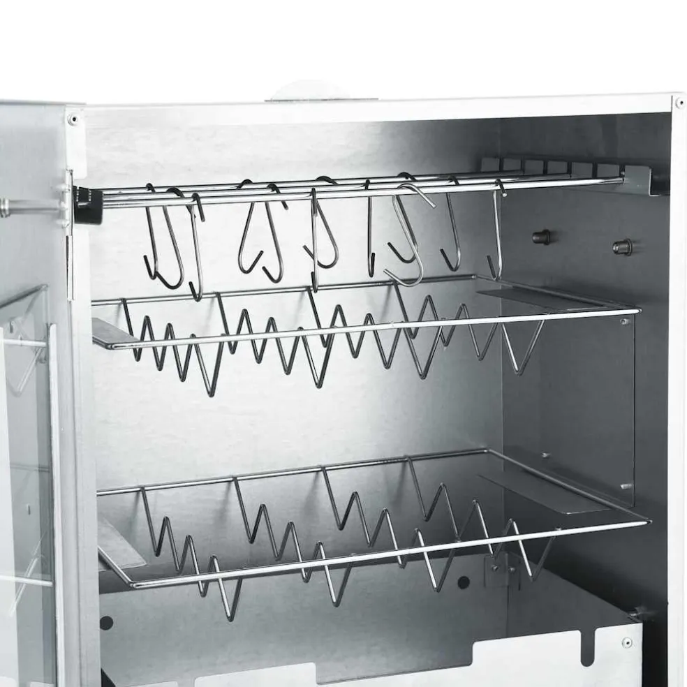 vidaXL BBQ-rookoven met koude rookgenerator gegalvaniseerd staal