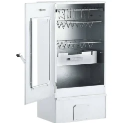 vidaXL BBQ-rookoven met koude rookgenerator gegalvaniseerd staal