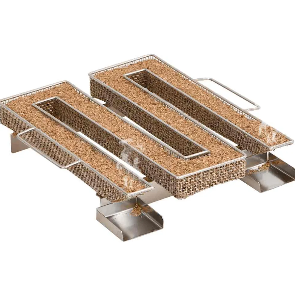 vidaXL BBQ-rookoven met koude rookgenerator gegalvaniseerd staal