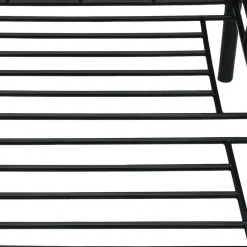 vidaXL Bedbank metaal zwart 90x200 cm