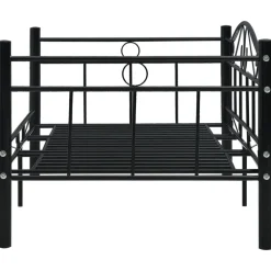 vidaXL Bedbank metaal zwart 90x200 cm