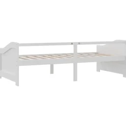 vidaXL Bedbank 3-zits massief grenenhout 90x200 cm wit