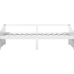 vidaXL Bedbank 3-zits massief grenenhout 90x200 cm wit