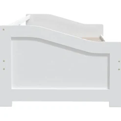 vidaXL Bedbank 3-zits massief grenenhout 90x200 cm wit