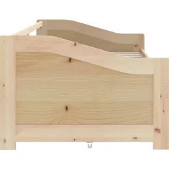 vidaXL Bedbank 3-zits met lades massief grenenhout 90x200 cm