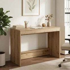 vidaXL Bed Bureau Artisanaal eiken Bewerkt hout 100 x 45 x 75 cm