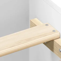 vidaXL Bedframe bewerkt hout wit 90x200 cm