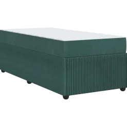 vidaXL Bedframe Donkergroen 80 x 200 cm Stof