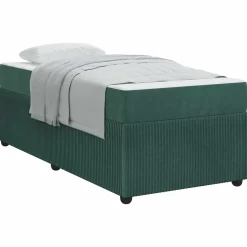 vidaXL Bedframe Donkergroen 80 x 200 cm Stof