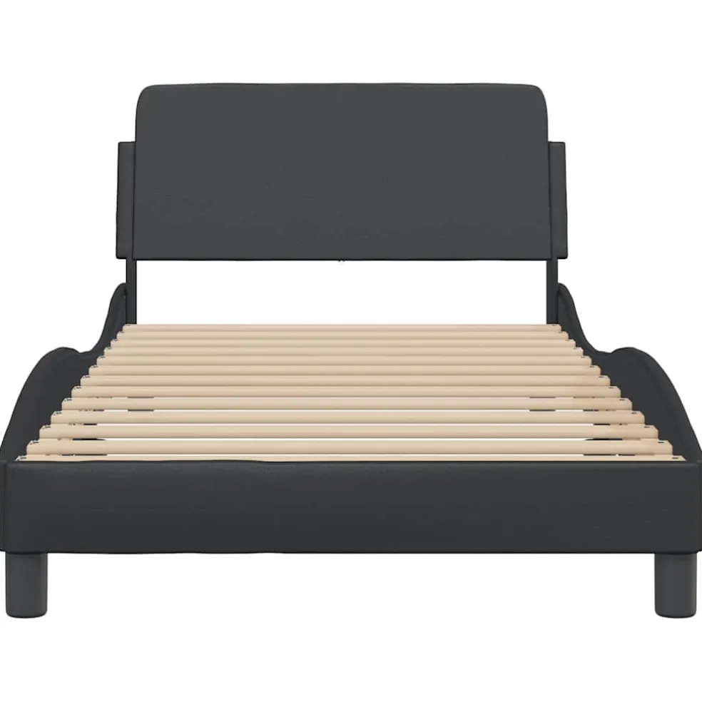 vidaXL Bedframe "Dover" kunstleer zwart 100x190 cm