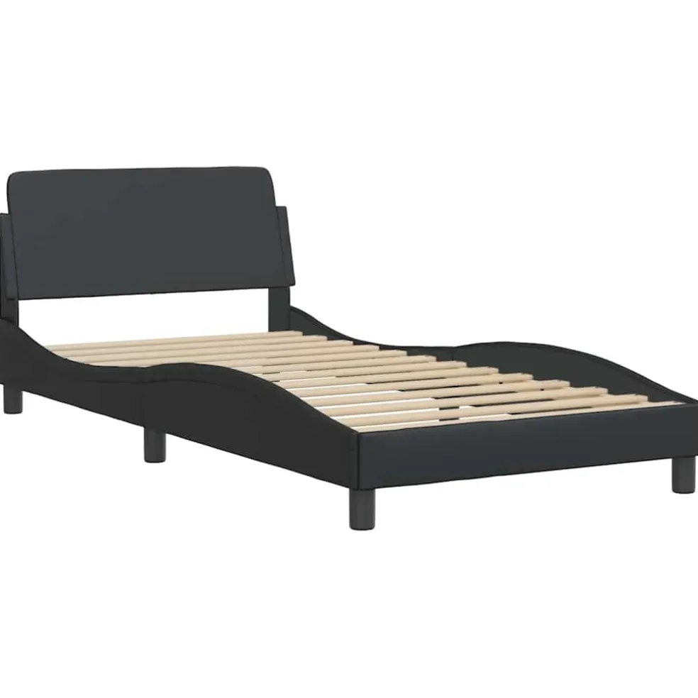 vidaXL Bedframe "Dover" kunstleer zwart 100x190 cm