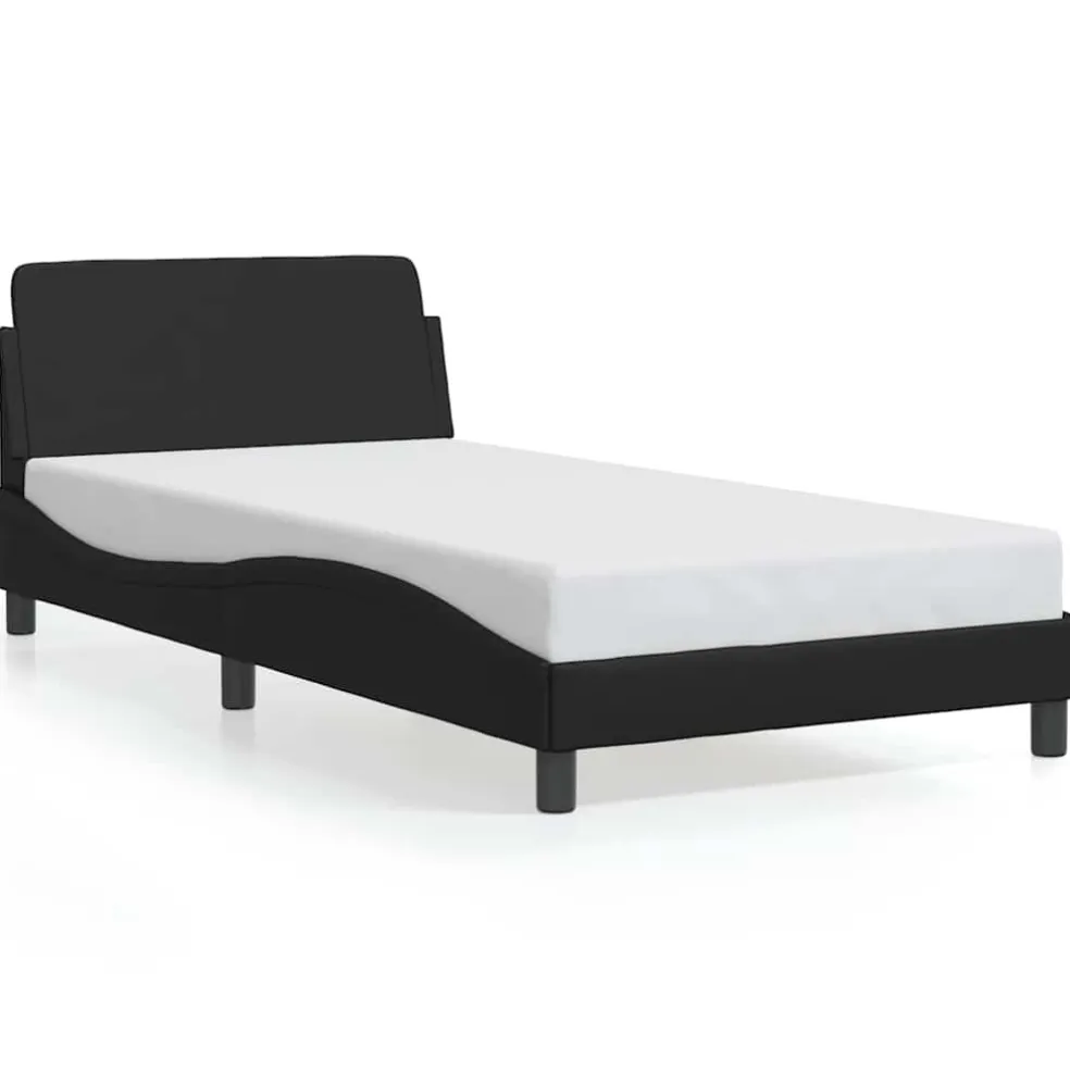 vidaXL Bedframe "Dover" kunstleer zwart 100x190 cm