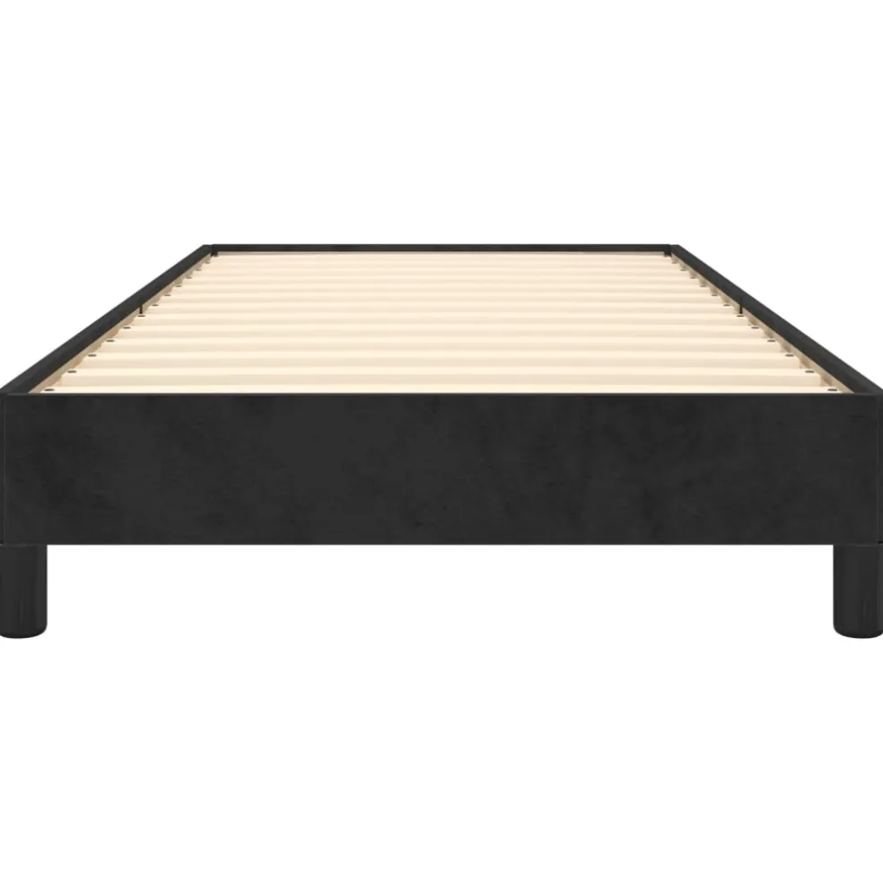 vidaXL Bedframe fluweel zwart 80x200 cm