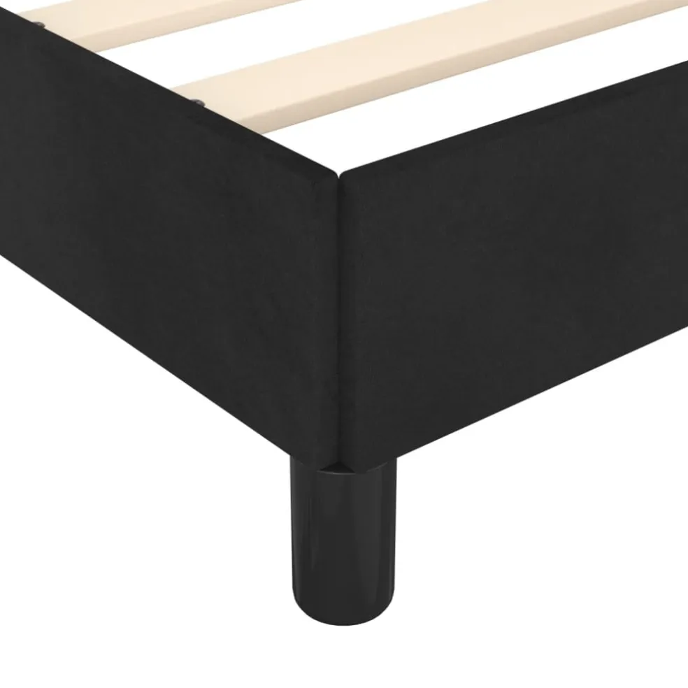 vidaXL Bedframe fluweel zwart 80x200 cm