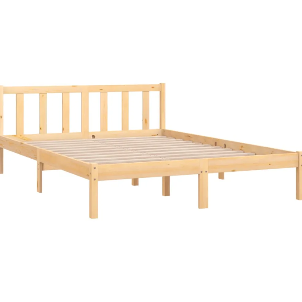 vidaXL Bedframe massief grenenhout 140x200 cm
