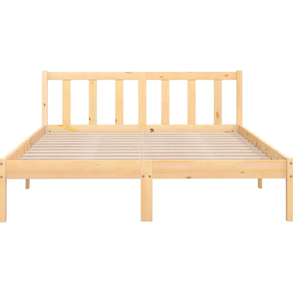 vidaXL Bedframe massief grenenhout 140x200 cm