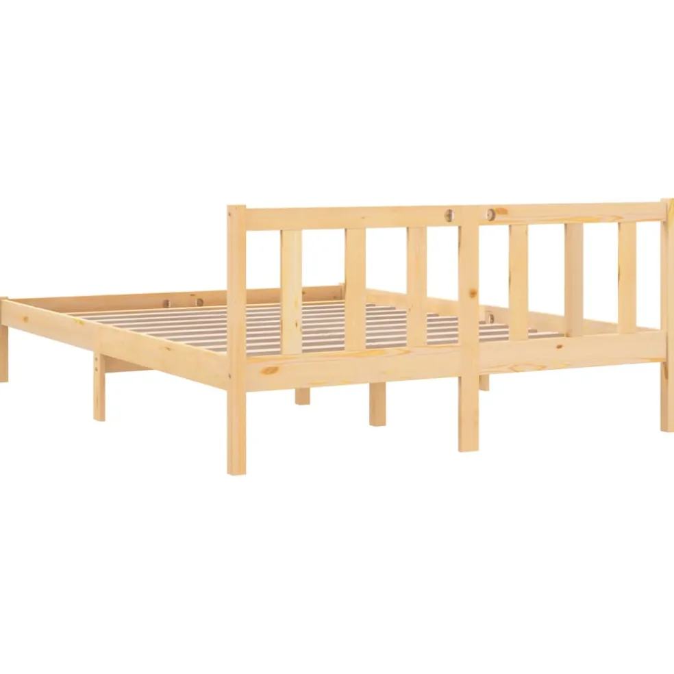 vidaXL Bedframe massief grenenhout 140x200 cm