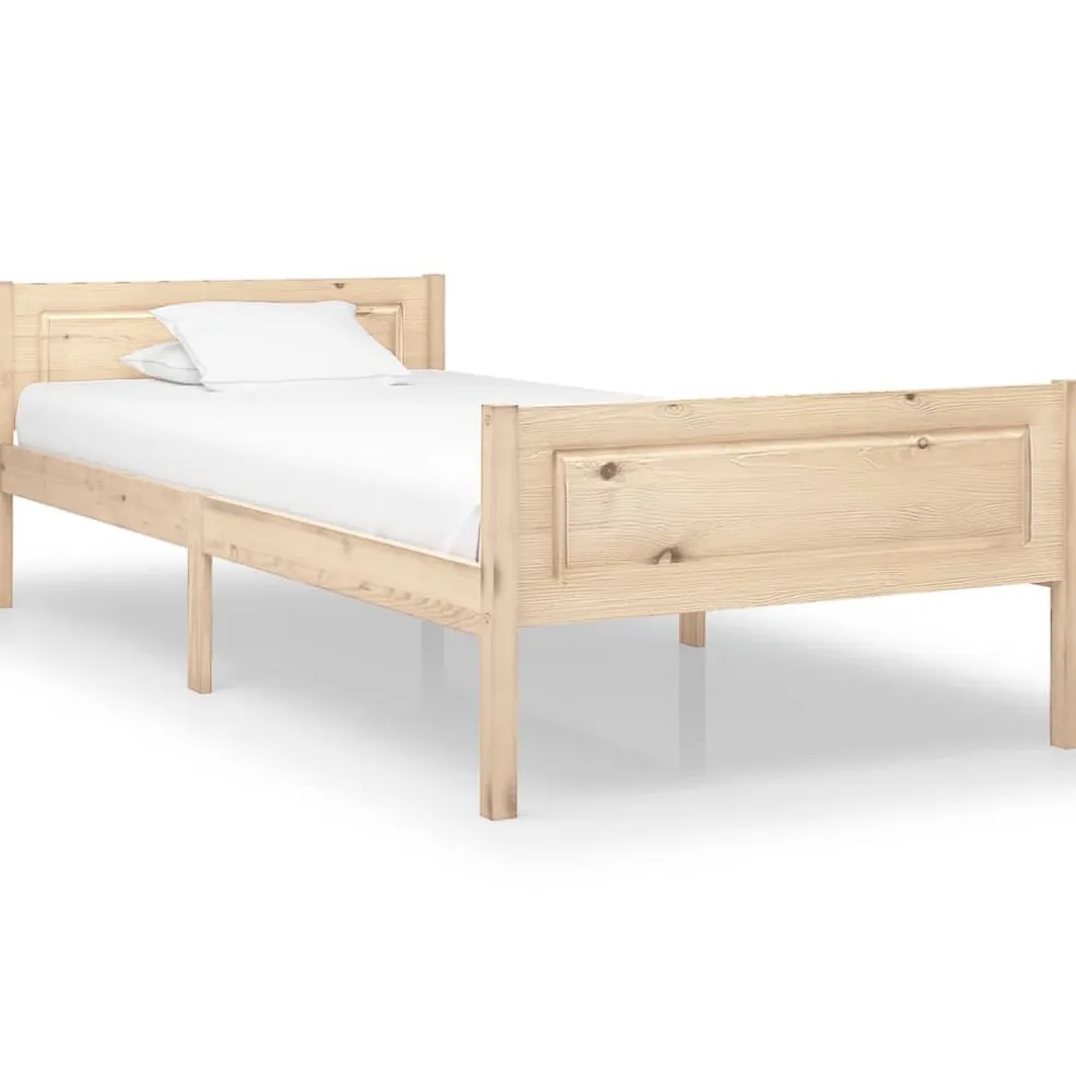 vidaXL Bedframe massief grenenhout 90x200 cm