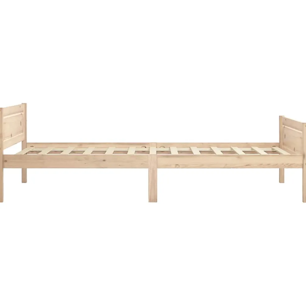vidaXL Bedframe massief grenenhout 90x200 cm