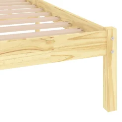 vidaXL Bedframe massief hout 75x190 cm