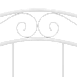 vidaXL Bedframe metaal wit 120x200 cm