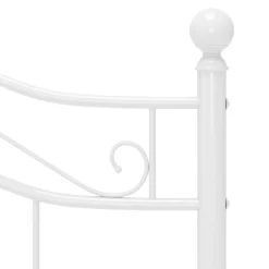vidaXL Bedframe metaal wit 120x200 cm