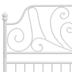 vidaXL Bedframe metaal wit 120x200 cm