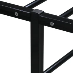 vidaXL Bedframe metaal zwart 90x200 cm