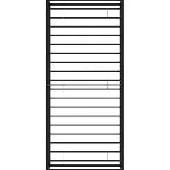 vidaXL Bedframe metaal zwart 90x200 cm