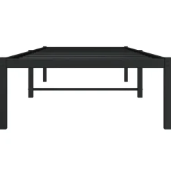 vidaXL Bedframe metaal zwart 75 x 190 cm