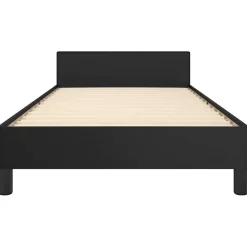 vidaXL Bedframe met hoofdeinde zonder matras 80x200 cm zwart