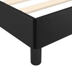 vidaXL Bedframe met hoofdeinde zonder matras 80x200 cm zwart